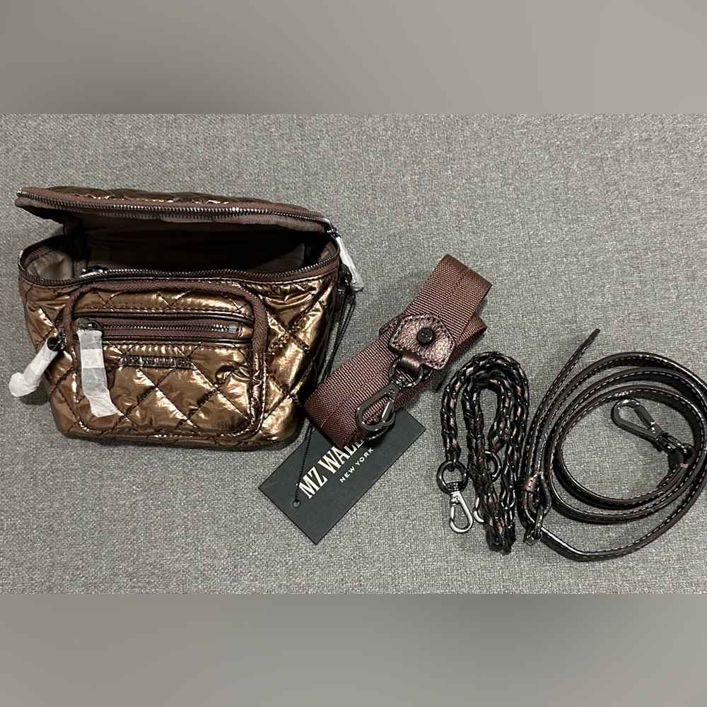 MZ Wallace Micro Crosby Sling, Copper Metallic Lacquer, NWT - Picture 5 of 9